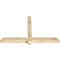 Ekena Millwork Eugene Rough Sawn Timber Gable Bracket, Douglas Fir, 60"W x 38"H x 4"D x 4"F, 15/12 Pitch GBW060X38X0404EUG00RDF - alternate 2